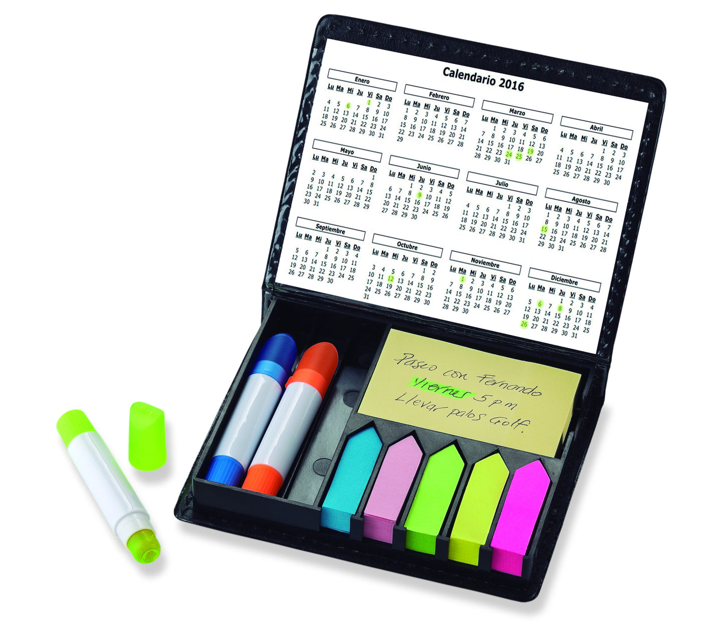 Set de Escritorio Stickies y resaltadores magicos